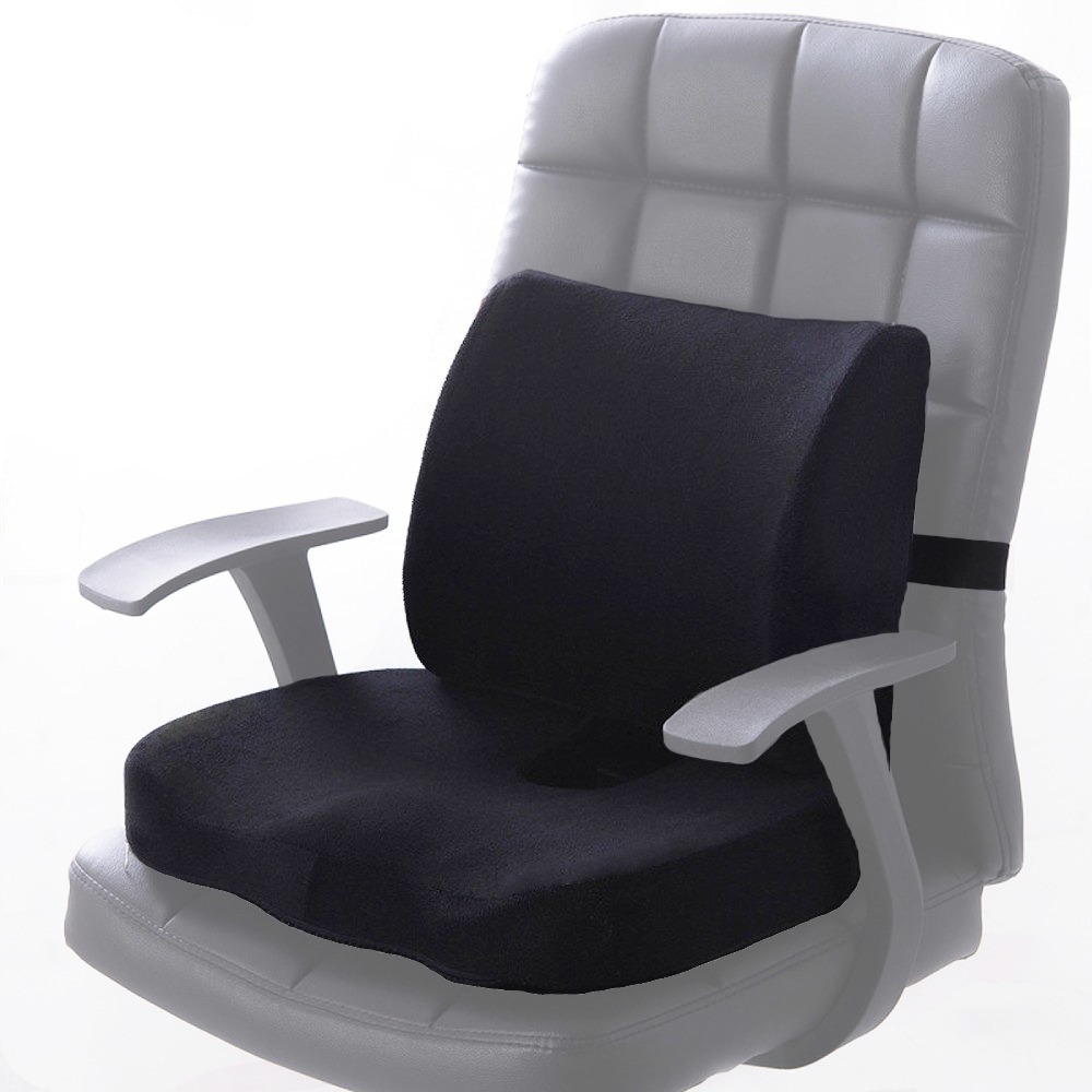 Seat Cushion and Lumbar Support Pillow
